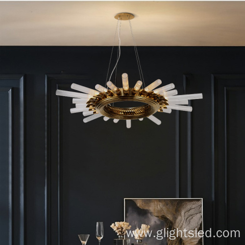 Indoor Decorative Glass Led Chandelier Pendant Lamp